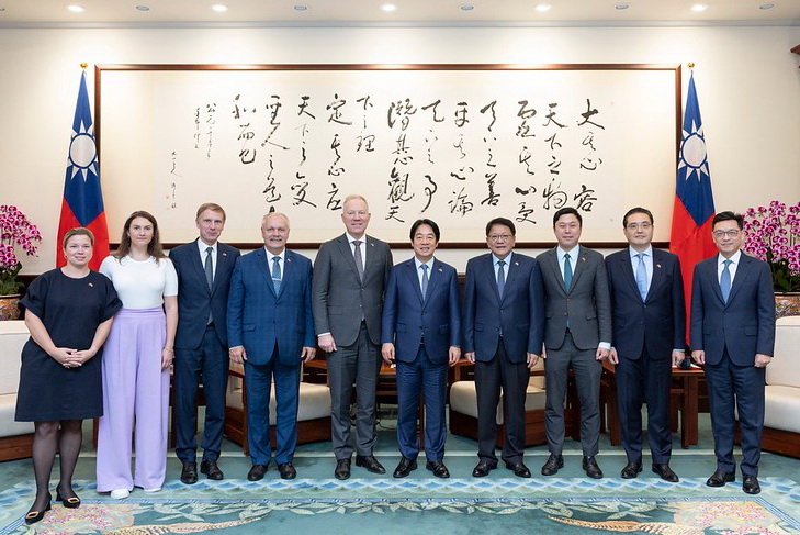 接見愛沙尼亞國會訪團 賴總統盼續深化關係 共同確保全球和平穩定
