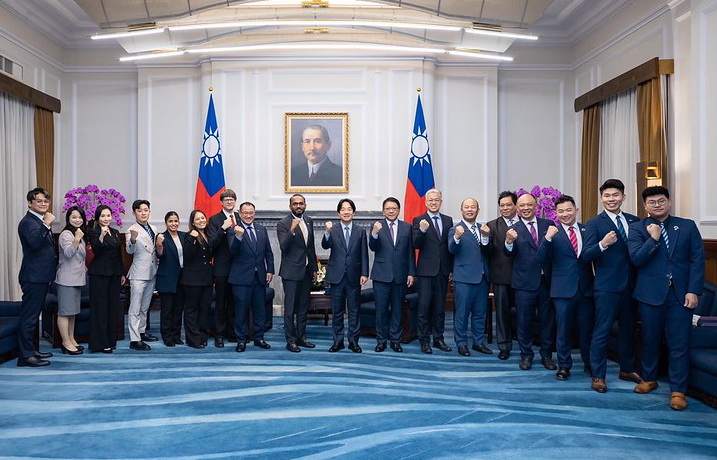 賴總統接見國際青商世界大會籌備委員 盼凝聚力量 讓世界變得更好