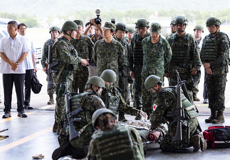 賴總統視導漢光演習 勉官兵全力以赴 讓全世界看到國軍護國的決心