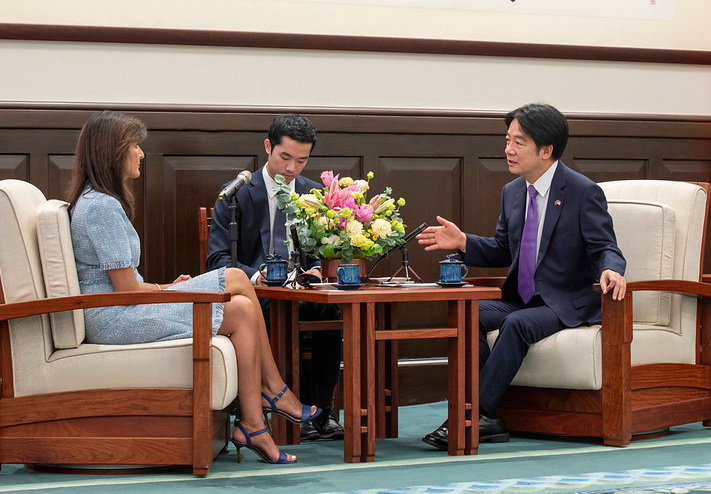 賴總統接見美前駐聯合國常代海莉大使 重申會以實力求得台海和平