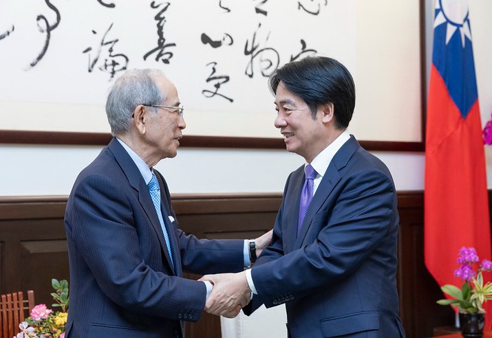接見日台交流協會長大橋光夫 賴總統盼攜手促進世界民主和平繁榮