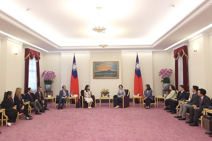 接見台灣海洋國際論壇成員 蕭副總統盼透過交流促進台灣永續發展