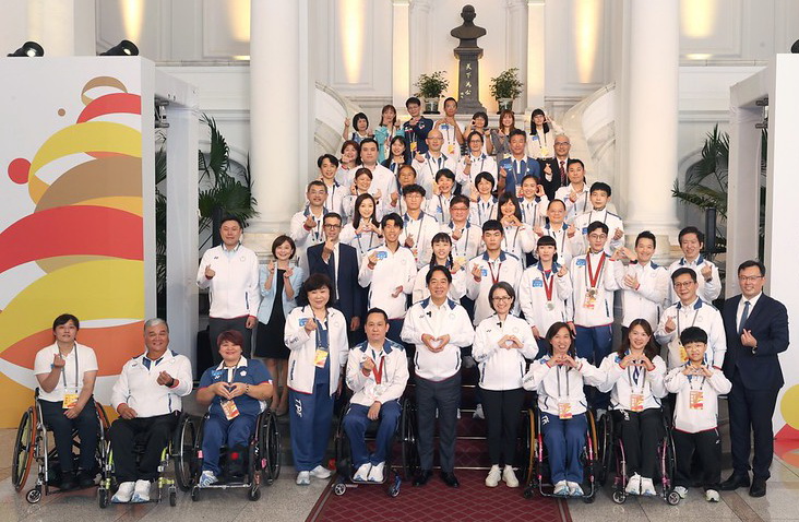 賴總統接見2024巴黎帕運代表團 肯定及感謝優異表現讓世界看見台灣