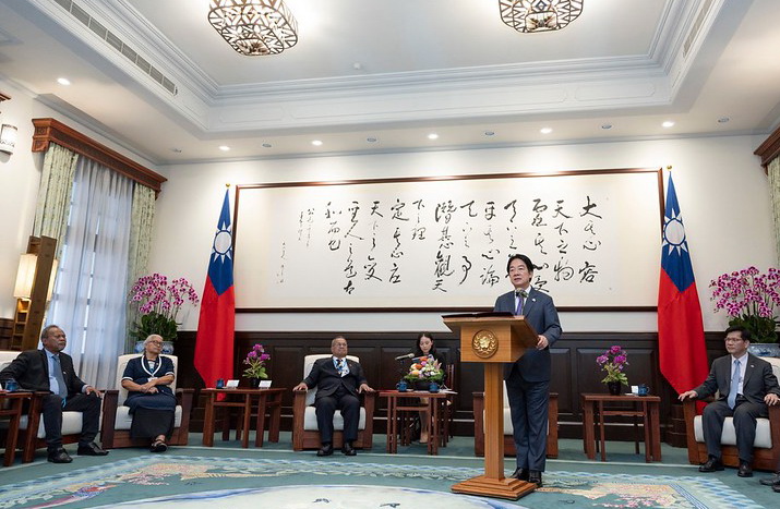 賴總統接見吐瓦魯國會議長訪團 盼續深化關係 共促區域的永續發展