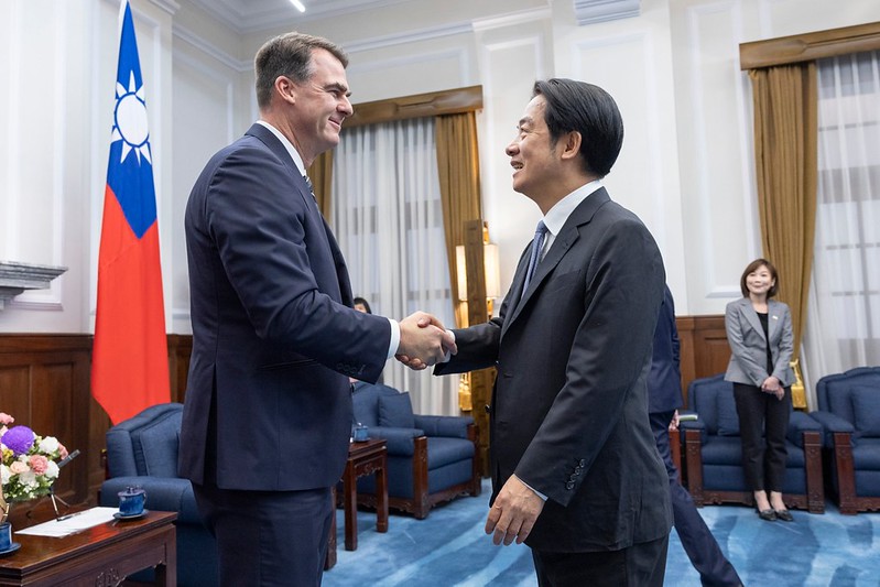 接見美國奧克拉荷馬州長史迪訪問團 賴總統感謝其對台的重視和支持