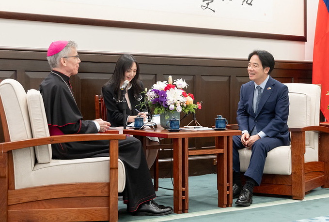 賴總統接見教廷特使 盼共同維護區域和平穩定 也保障宗教信仰自由