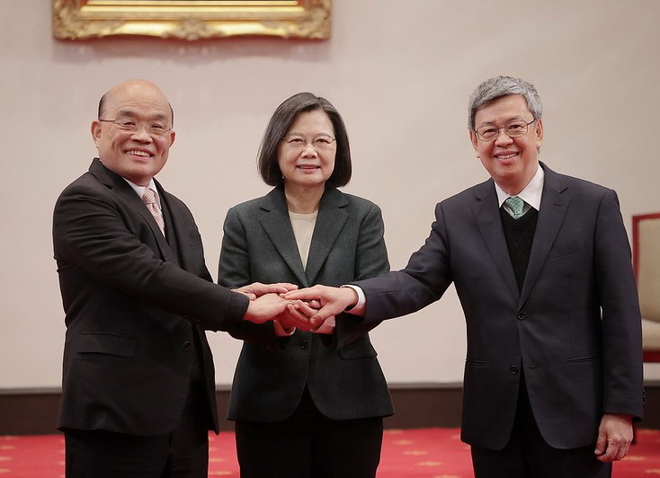 蔡總統宣布陳建仁接任行政院長 期許新內閣團隊持續完成四大任務