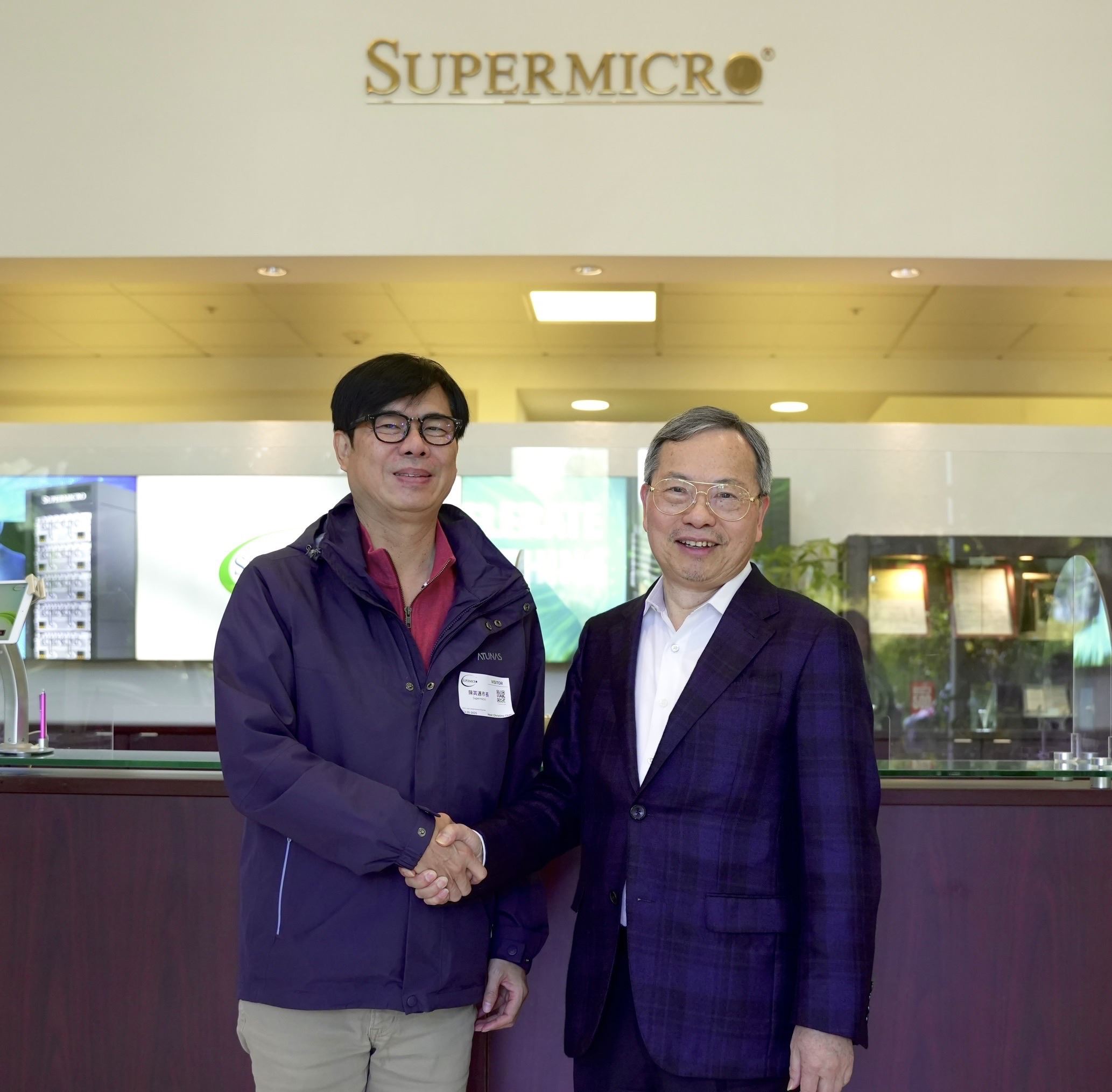 陳其邁拜訪梁見後以及思科資深副總裁  推進高雄智慧港灣國際競爭力