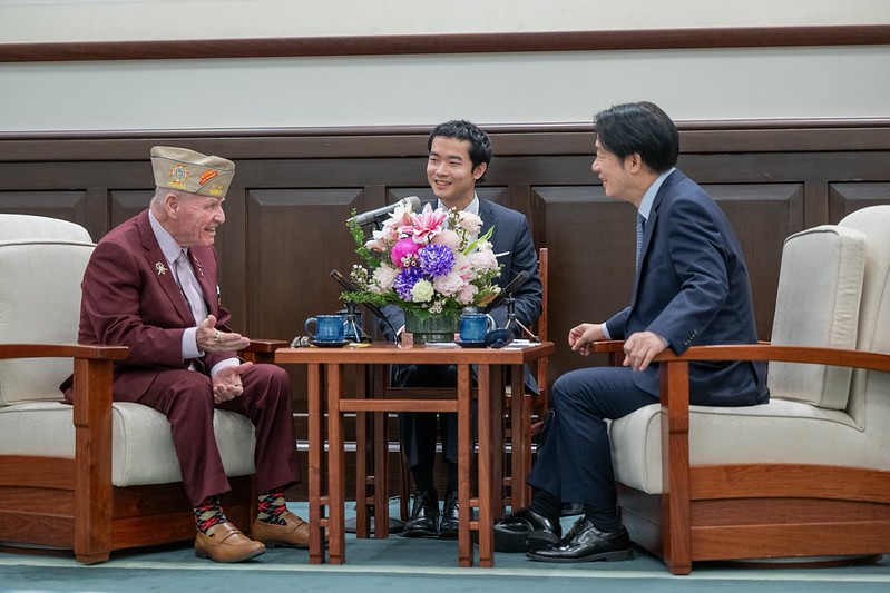 賴總統接見美國海外作戰退伍軍人協會總會長 盼續合作維護區域和平
