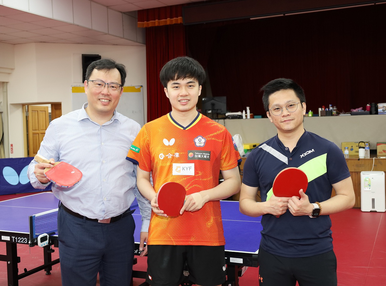 鄭世忠赴宜蘭關心桌球選手林昀儒訓練狀況  期勉全力備戰5月世錦賽