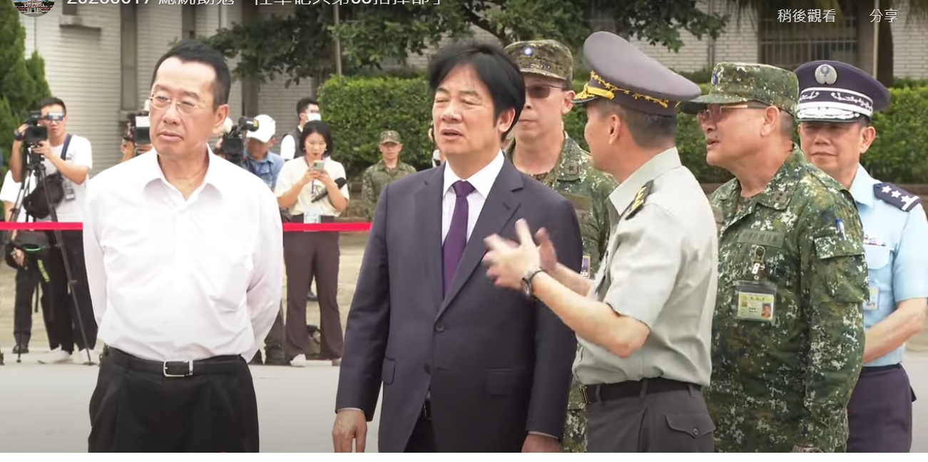 賴總統勗勉陸軍砲兵第58指揮部 慰勉官兵辛勞 期勉以實力達到真和平