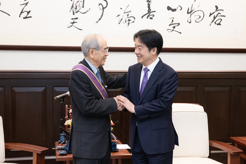 賴總統贈勳日台交流協會前會長大橋光夫  表彰其推動台日交流卓越貢獻