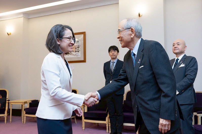 蕭副總統接見大橋光夫 盼續在友好基礎上攜手合作 推進共同關切議題