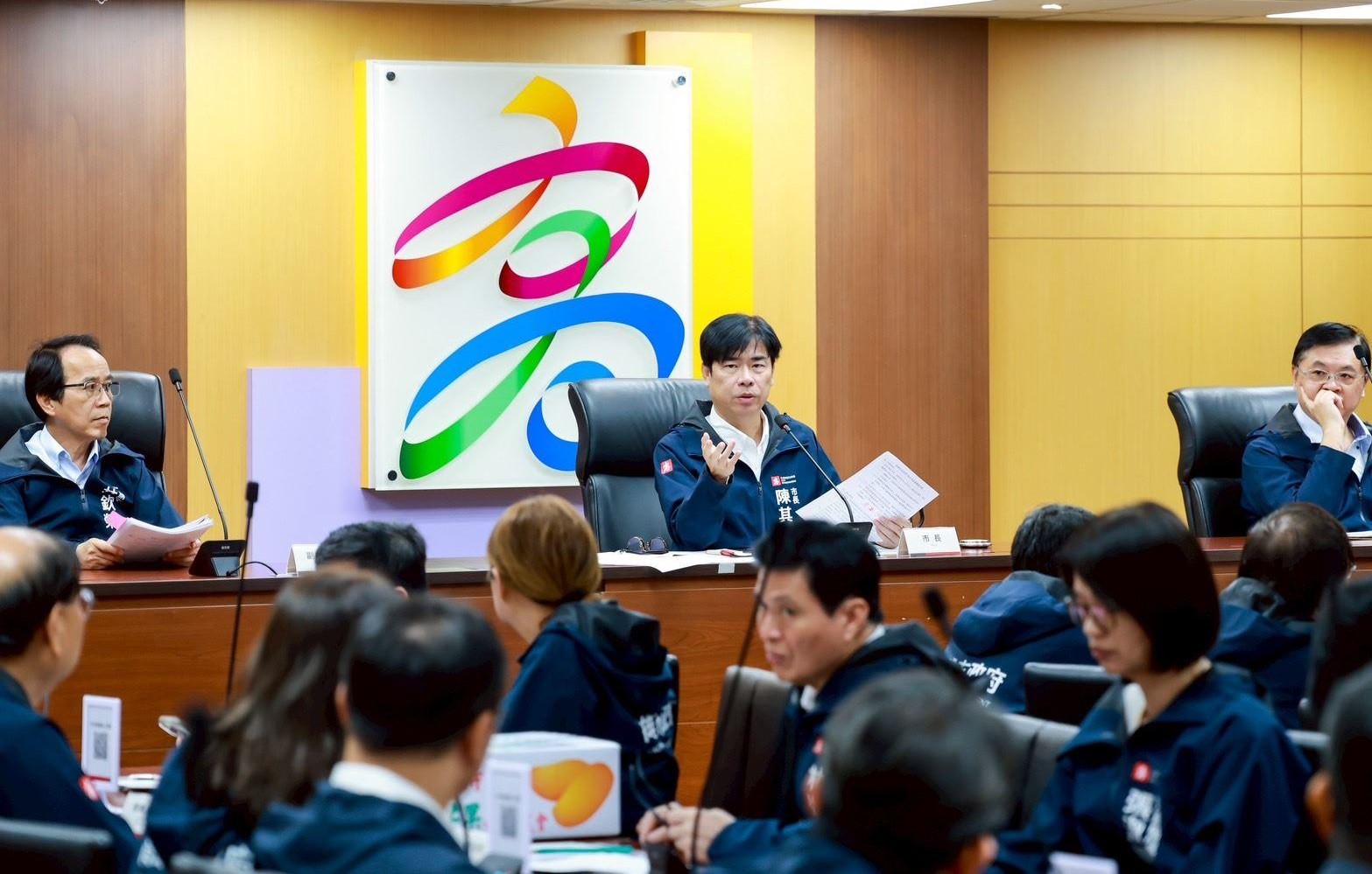 陳其邁主持丹娜絲颱風過後市政會議 關心災後復原、外地支援救災等工作