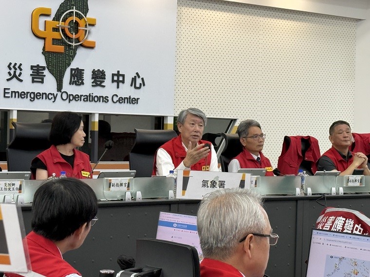 因應豪雨災情 中央災害應變中心二級開設 郭智輝指揮協調各項應變作業