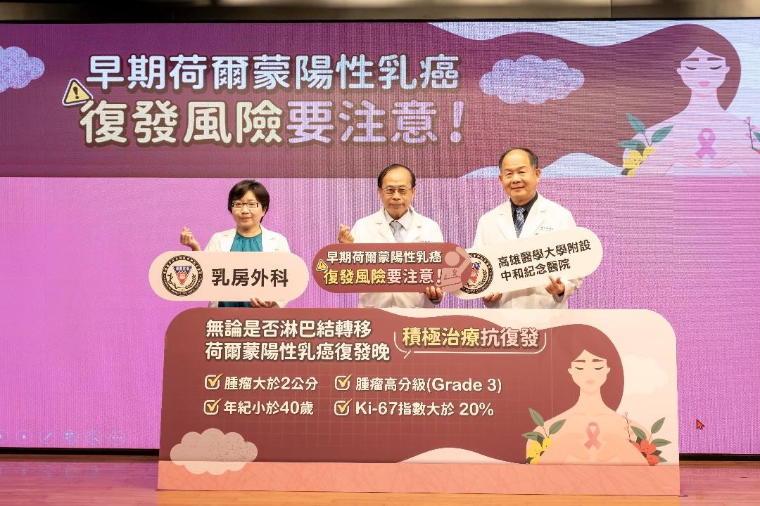 高醫團隊揭早期荷爾蒙陽性乳癌「5年過關」迷思 持續追蹤成保命關鍵！