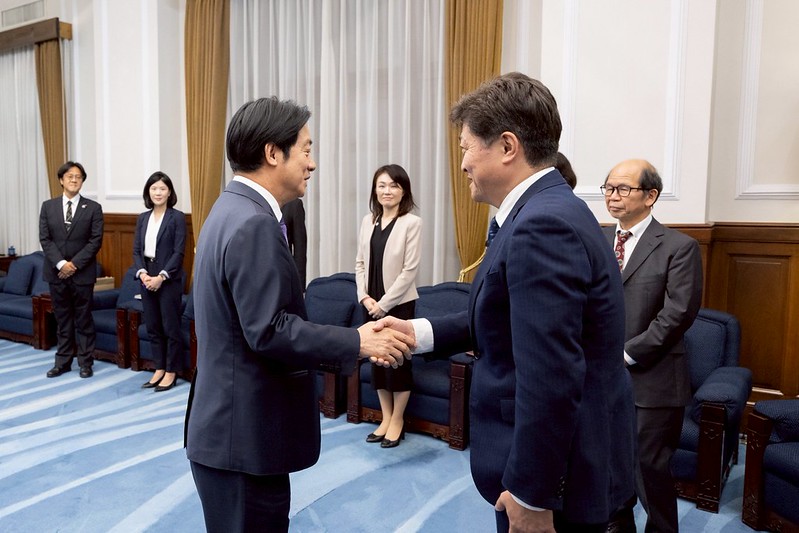 賴總統接見東京大學兩岸關係研究小組 感謝關注台海和平 盼續深化交流