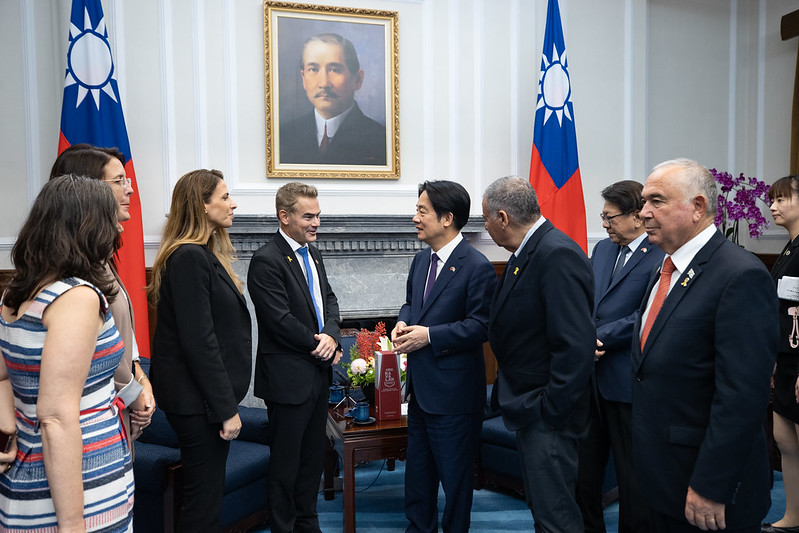 賴總統接見以色列國會友台小組訪團 盼續深化各項合作 共同邁向繁榮未來