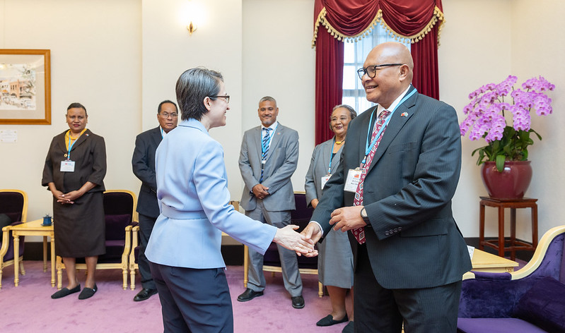 蕭副總統接見帛琉共和國眾議院議長柯奈伉儷 盼續深化台帛堅實夥伴關係
