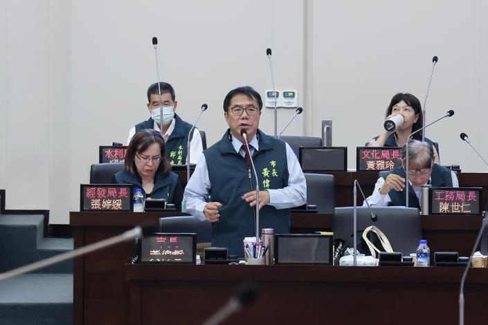 台南市議會第定期會開幕 黃偉哲：市民協助花蓮災區親友將研擬補助機制