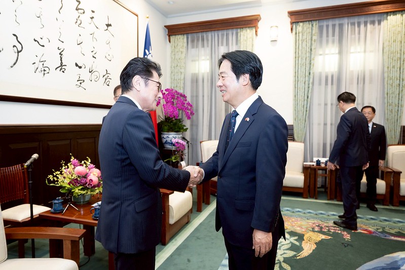 賴總統接見日本參議院自民黨議員會長松山政司 盼台日持續深化夥伴關係