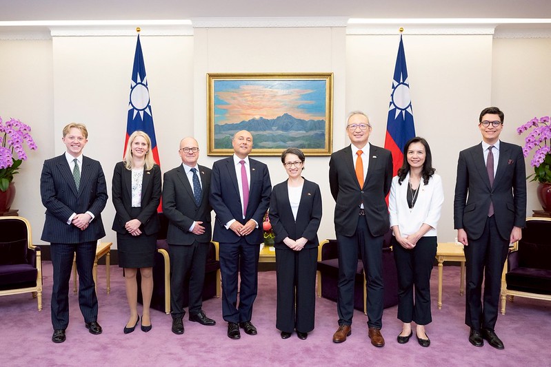 接見英國保守黨影子商貿大臣訪團 蕭副總統盼續深化台英各領域交流合作