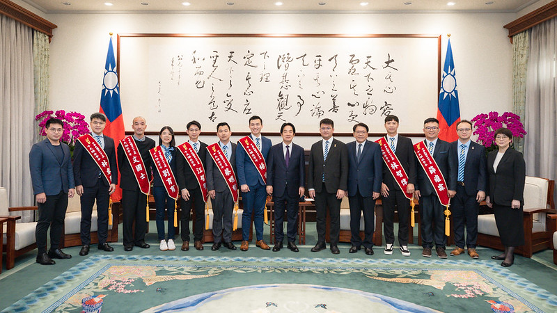 賴總統接見十大傑出青年  期盼青年勇敢前行 為國家累積創新與前進力量
