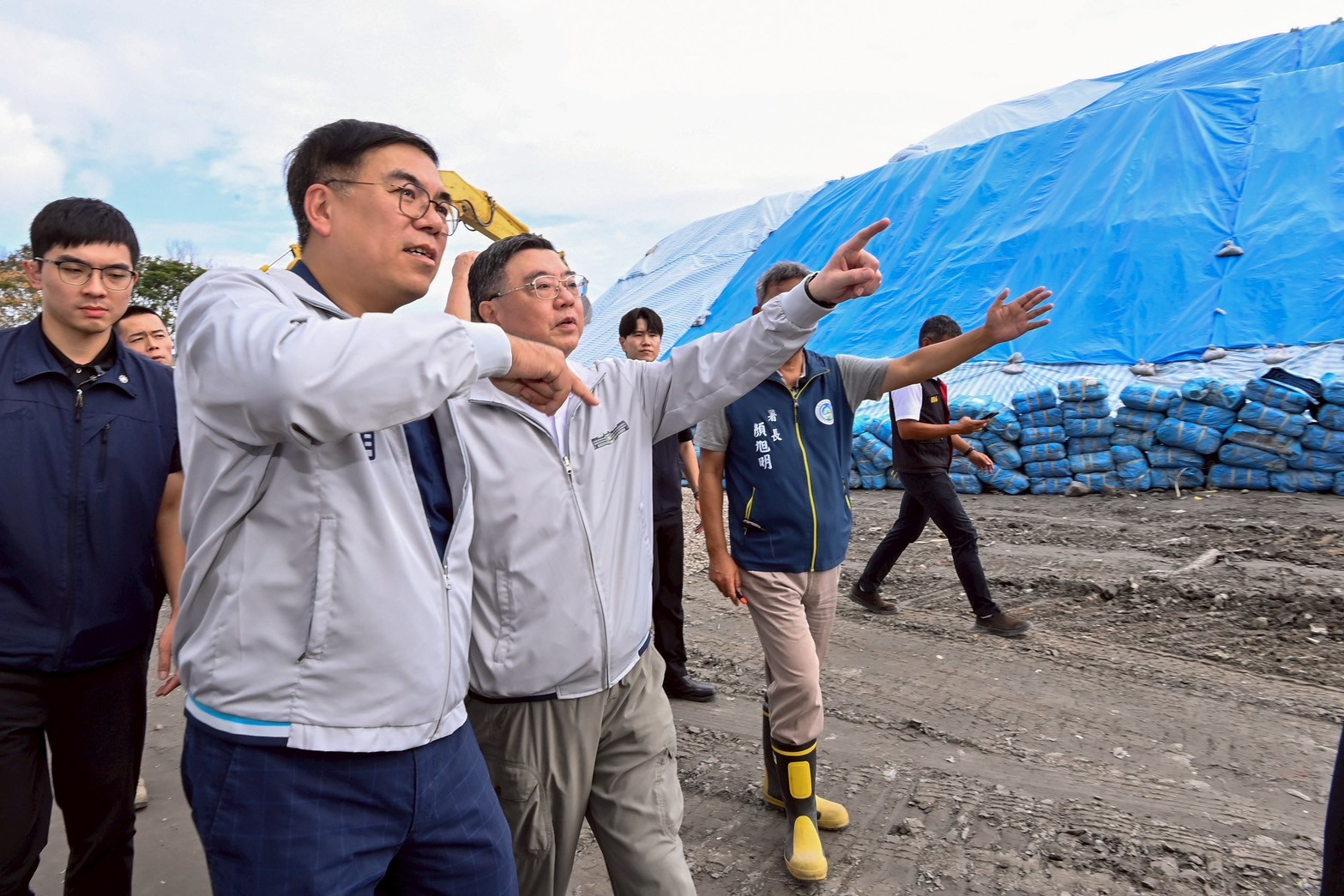 視察花蓮災區環境清理情形 卓揆：媒合公私部門 有效分類及再利用廢棄物