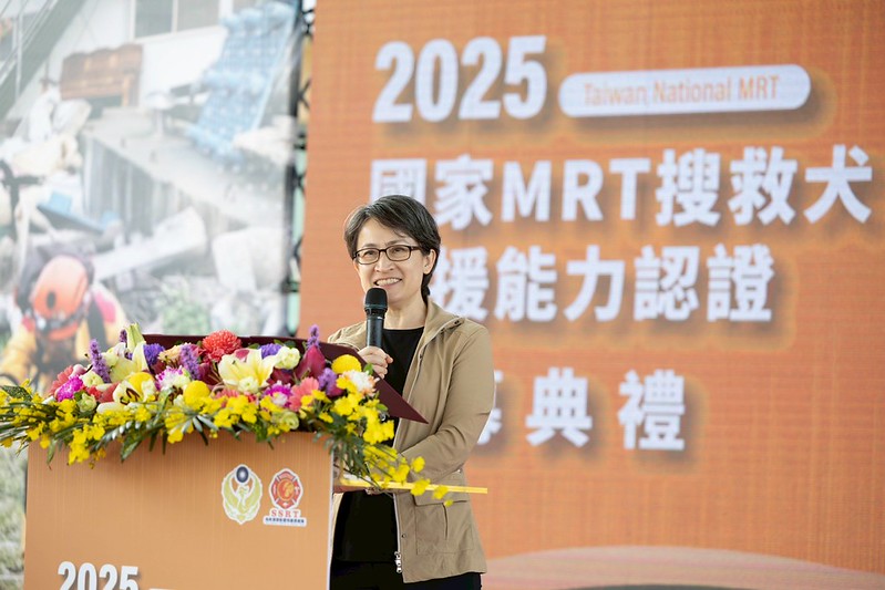 國家MRT搜救犬能力認證 蕭副總統：強化照護與裝備 打造最堅實救援戰力