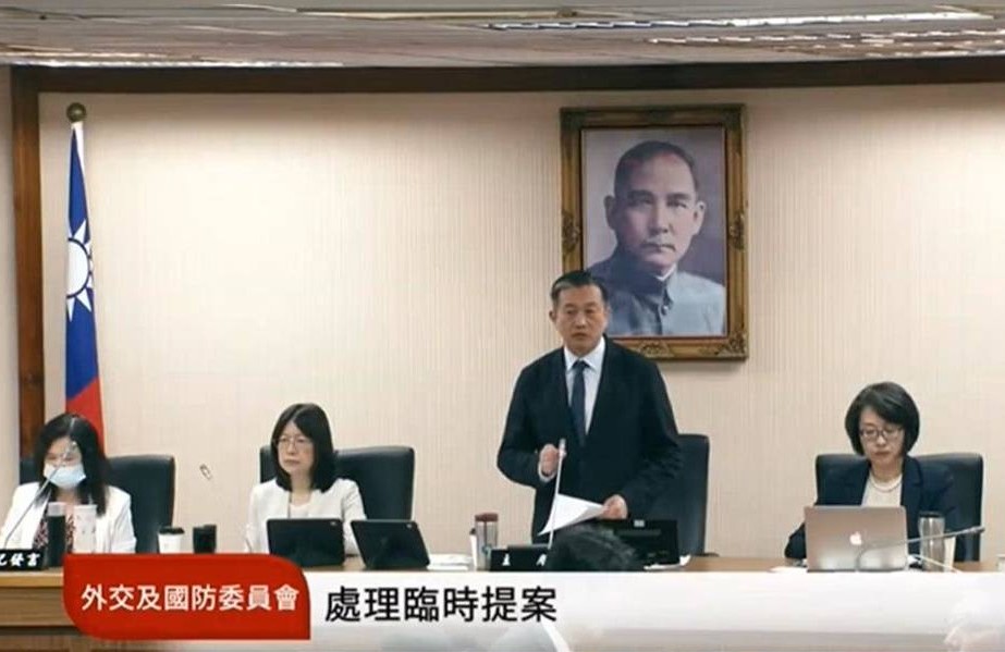 立法院外委會通過 譴責中國錯誤詮釋聯大第2758號決議 林佳龍：誠摯感謝