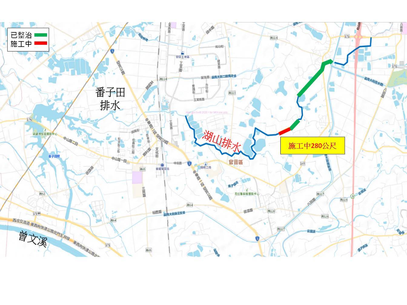 台南市官田區湖山排水應急工程完工在即 有助強化防洪韌性守護市民安全