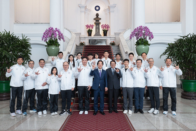 接見2025東京達福林匹克運動會代表團 賴總統盼續落實「壯大台灣」目標