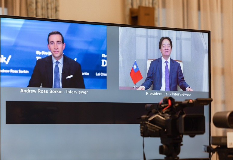賴總統接受《紐約時報》專訪 回應我國防、產業及兩岸、台美關係等議題