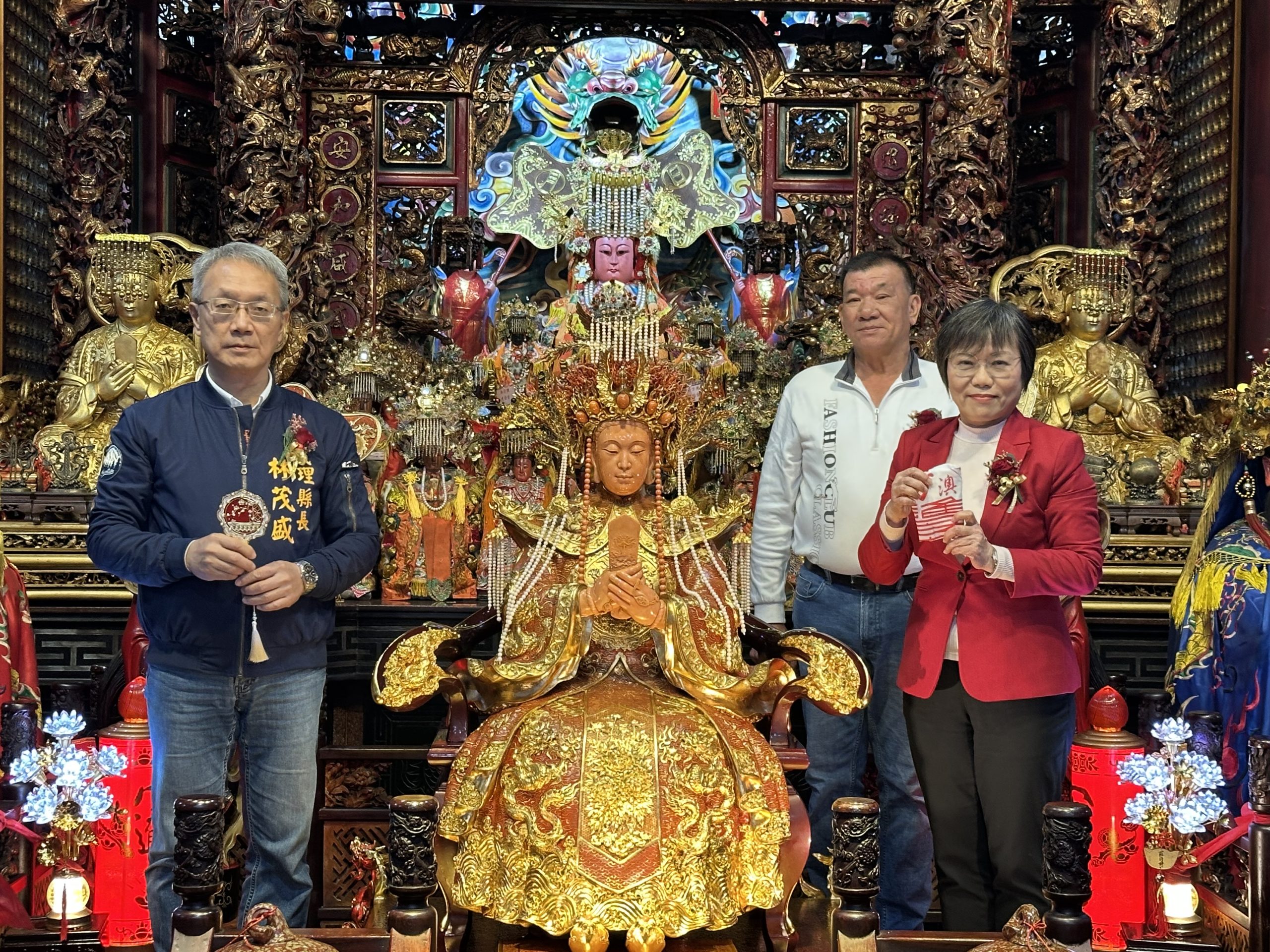 南方澳進安宮「寶石珊瑚媽祖鳳冠復華」儀典 劉世芳：感謝宗教團體善舉