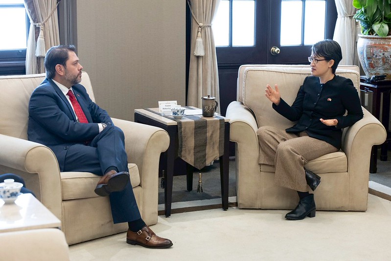 蕭副總統接見美國聯邦參議員蓋耶哥訪問團 強調美國是台灣重要的合作夥伴