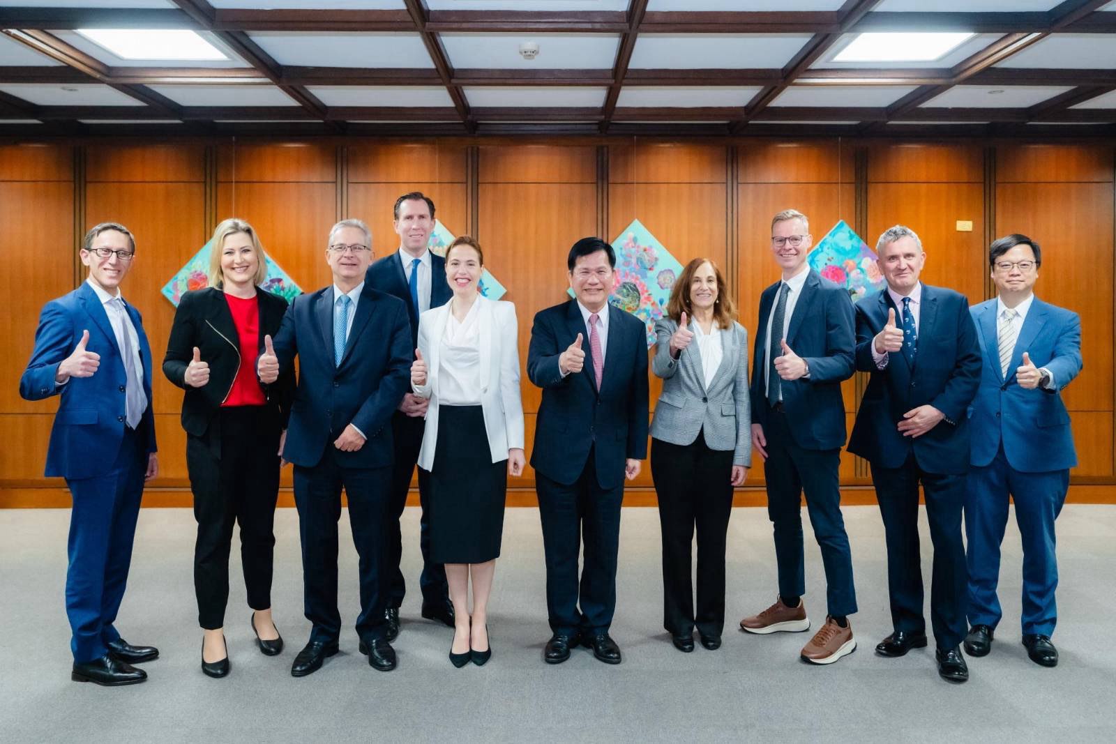 林佳龍接見「德國馬歇爾基金會」訪問團一行 深化跨大西洋戰略夥伴關係