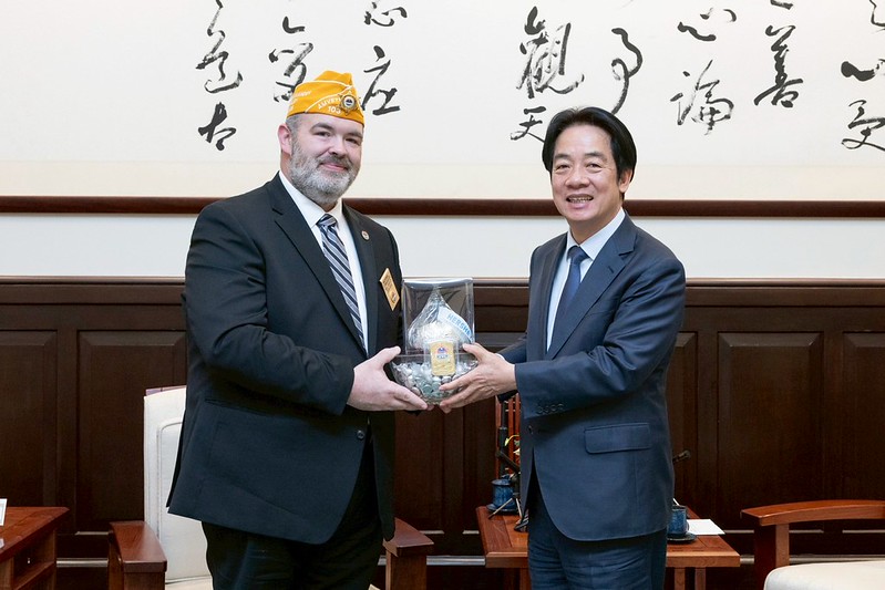 賴總統接見美國退伍軍人協會總會長席普利 盼續深化台美退伍軍人交流合作