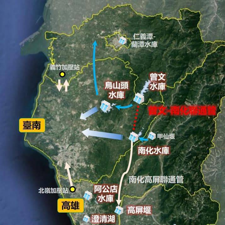 曾文－南化水庫聯通管今啟動通水 黃偉哲：為民生與產業用水提供有力保障