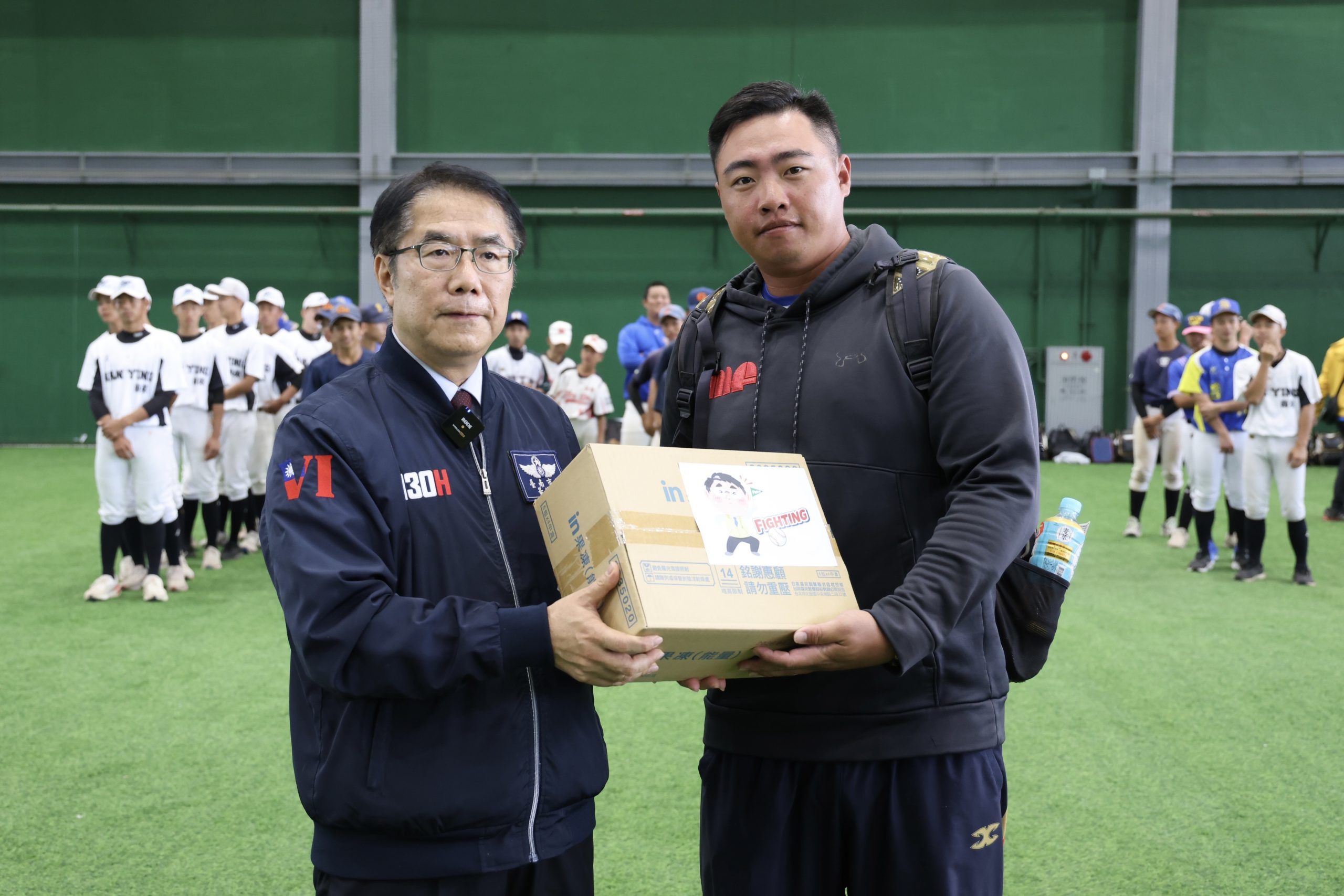 黃偉哲探班韓職樂天巨人亞太春訓兼公益棒球講座 感謝深化台韓棒球交流